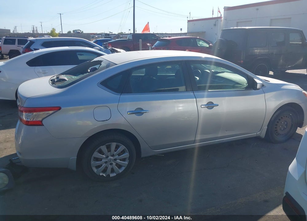 2015 NISSAN SENTRA S VIN: 3N1AB7AP5FY238091