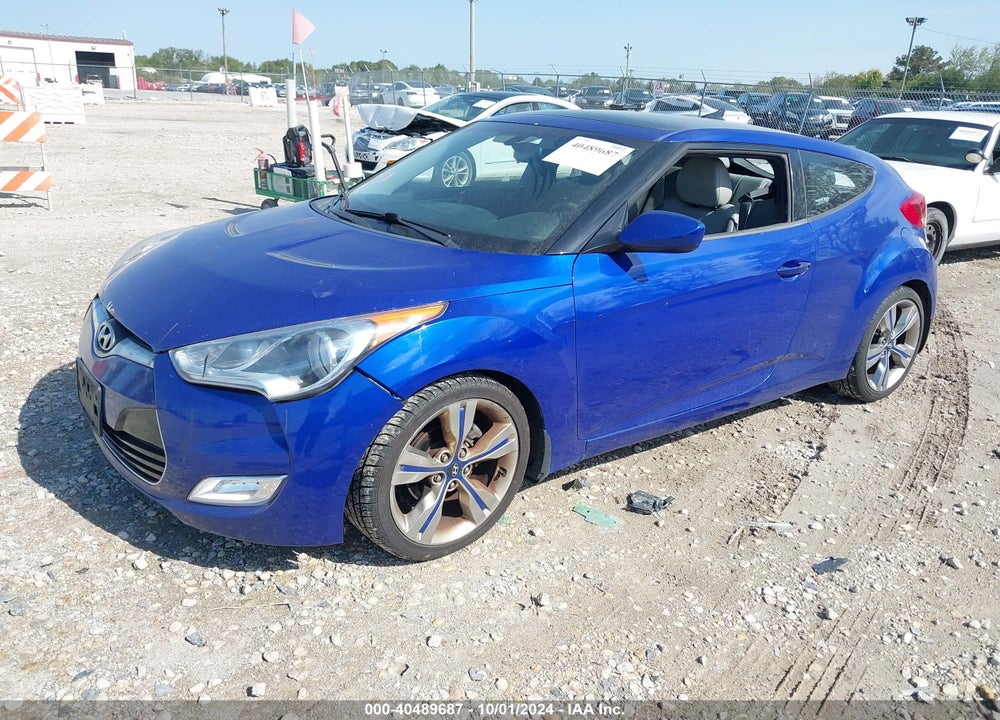 2012 HYUNDAI VELOSTER BASE W/GRAY VIN: KMHTC6AD6CU031156