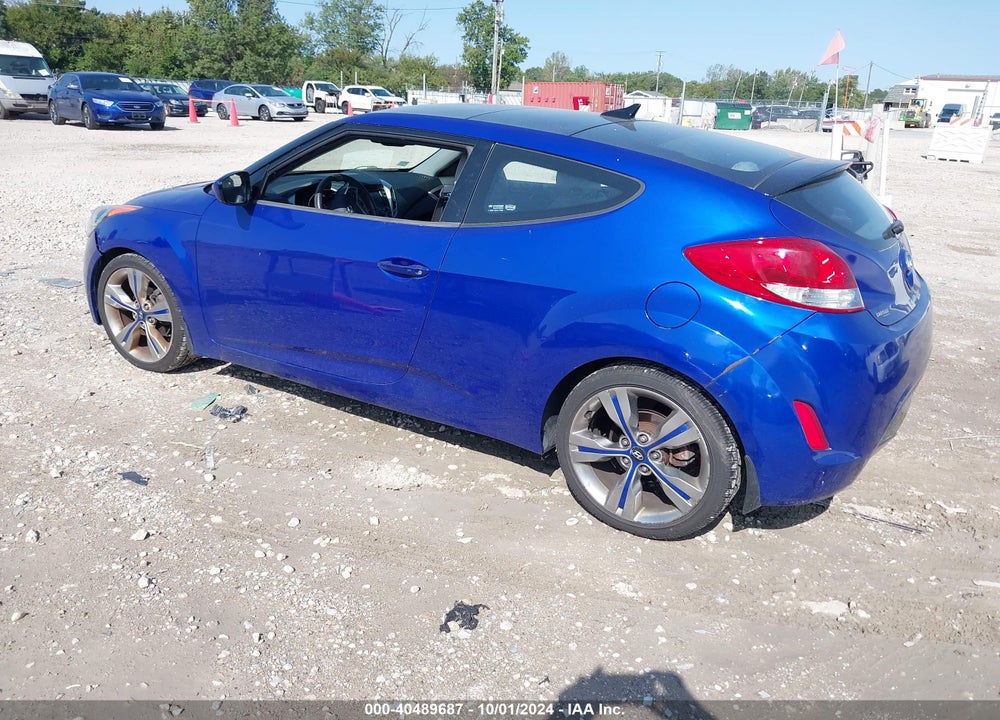 2012 HYUNDAI VELOSTER BASE W/GRAY VIN: KMHTC6AD6CU031156