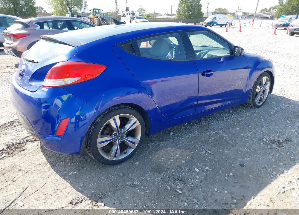 2012 HYUNDAI VELOSTER BASE W/GRAY VIN: KMHTC6AD6CU031156