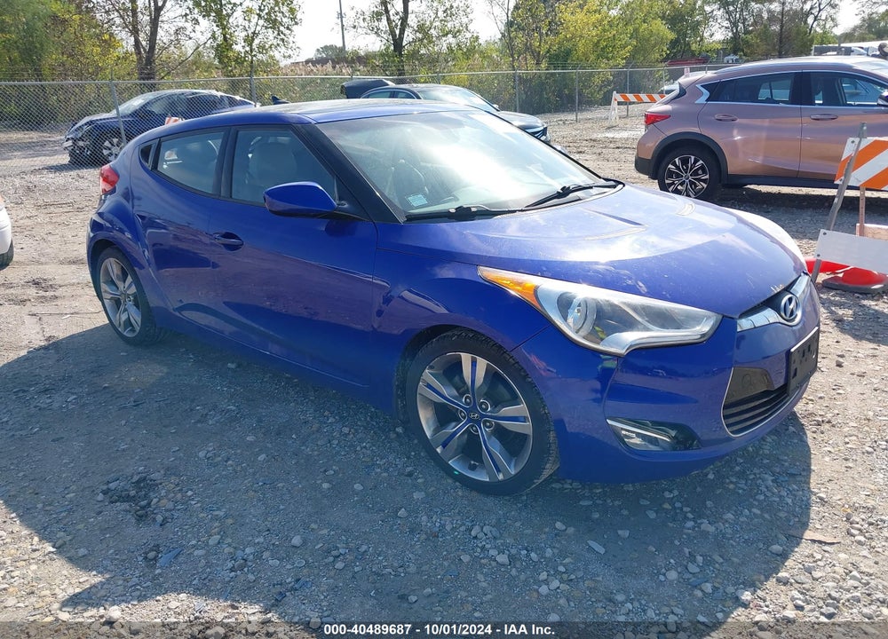 2012 HYUNDAI VELOSTER BASE W/GRAY VIN: KMHTC6AD6CU031156