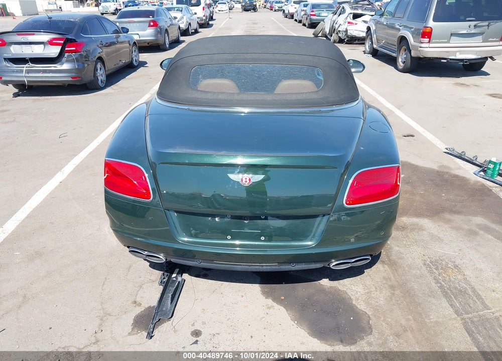 2014 BENTLEY CONTINENTAL GTC V8 VIN: SCBGT3ZA1EC090707