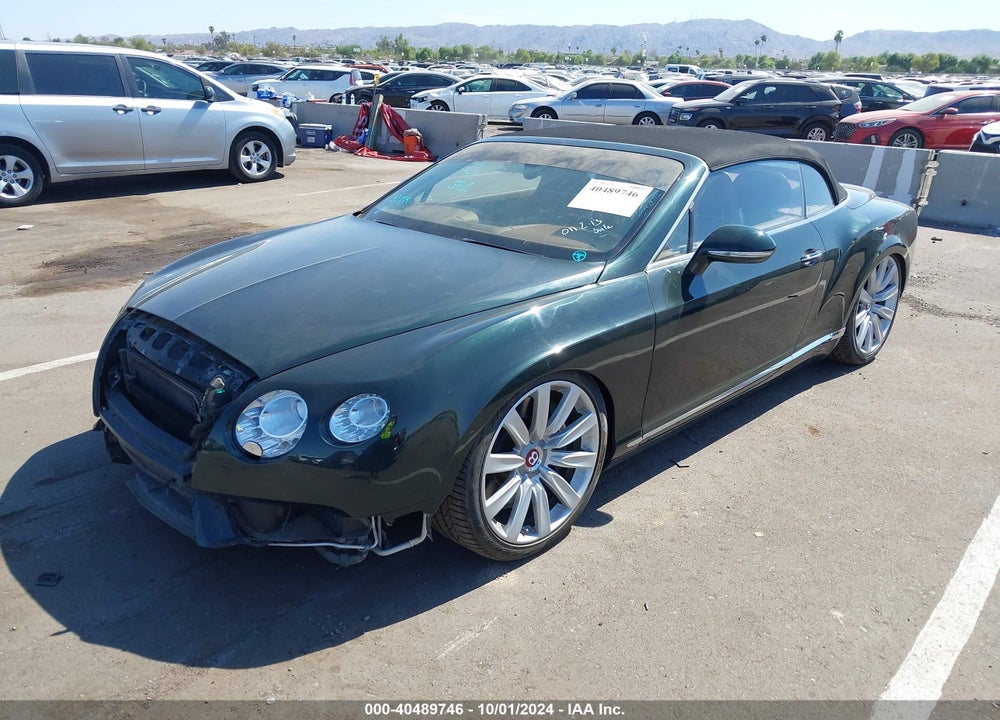 2014 BENTLEY CONTINENTAL GTC V8 VIN: SCBGT3ZA1EC090707