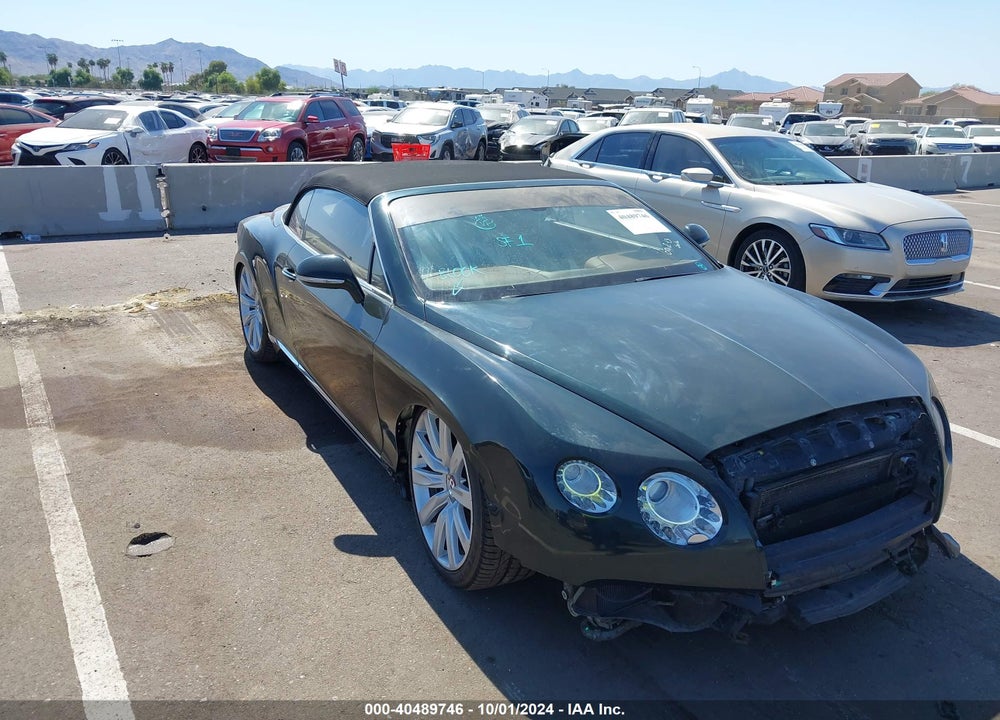 2014 BENTLEY CONTINENTAL GTC V8 VIN: SCBGT3ZA1EC090707