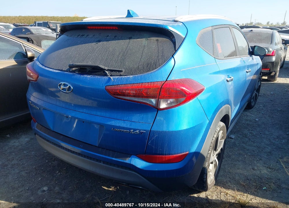 2018 HYUNDAI TUCSON LIMITED VIN: KM8J33A24JU720548