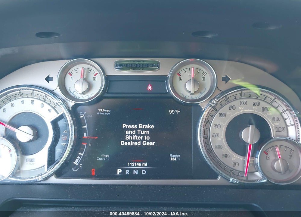 2013 RAM 1500 LAIE LONGHORN VIN: 1C6RR7PT7DS624076