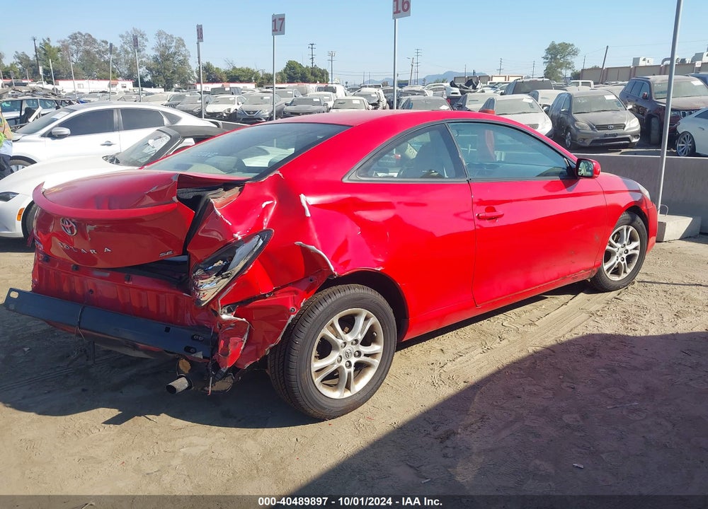 2007 TOYOTA CAMRY SOLARA SE VIN: 4T1CE30P87U757496