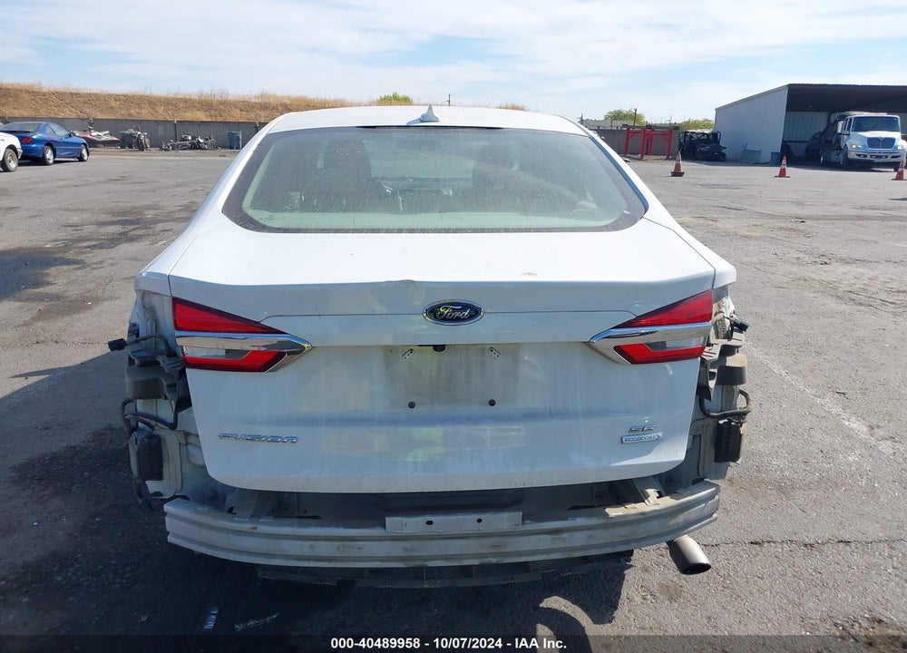 2019 FORD FUSION SE VIN: 3FA6P0HD7KR216644