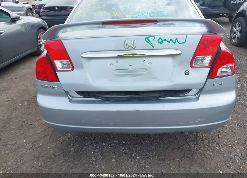 2003 HONDA CIVIC LX VIN: 2HGES15583H518756