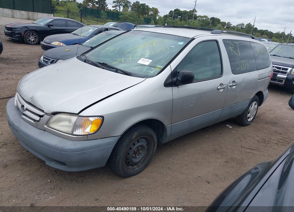 2001 TOYOTA SIENNA LE VIN: 4T3ZF13CX1U383251