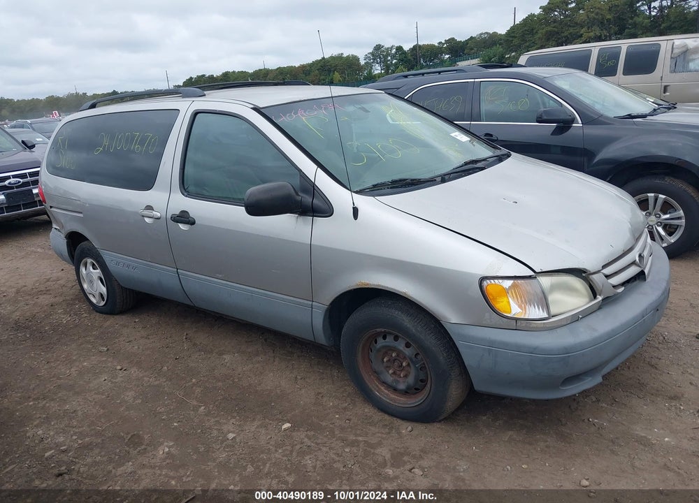 2001 TOYOTA SIENNA LE VIN: 4T3ZF13CX1U383251