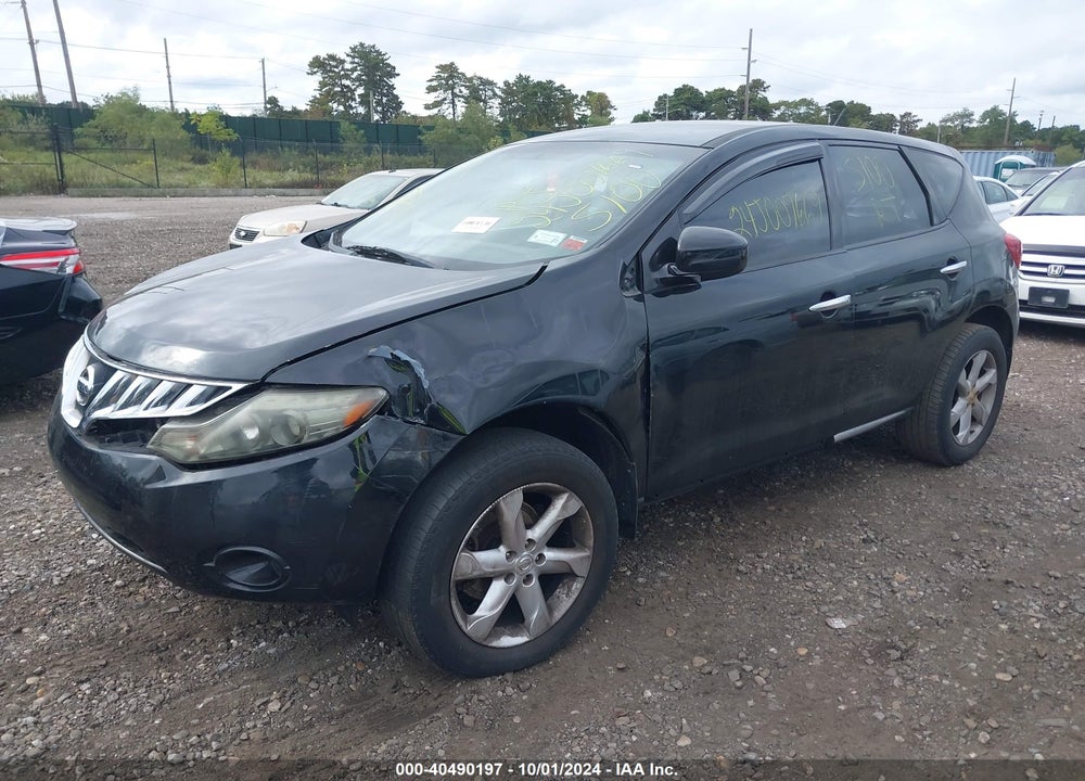 2009 NISSAN MURANO S VIN: JN8AZ18W59W130668