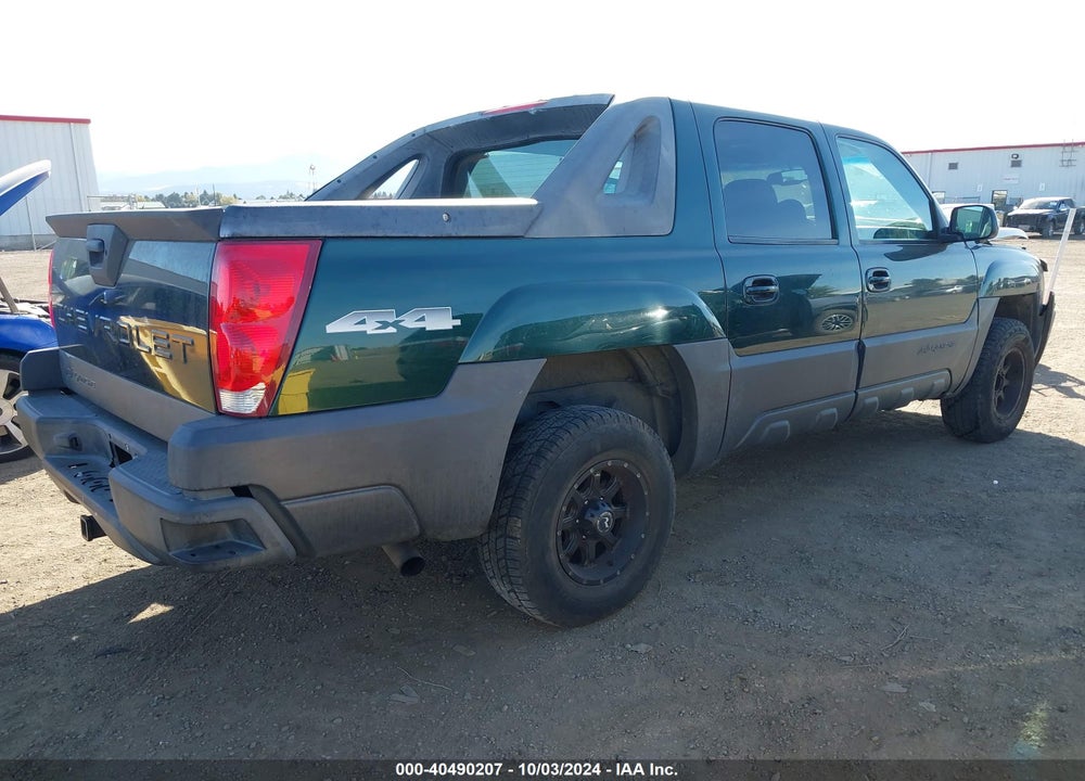 2004 CHEVROLET AVALANCHE 1500 VIN: 3GNEK12TX4G262677