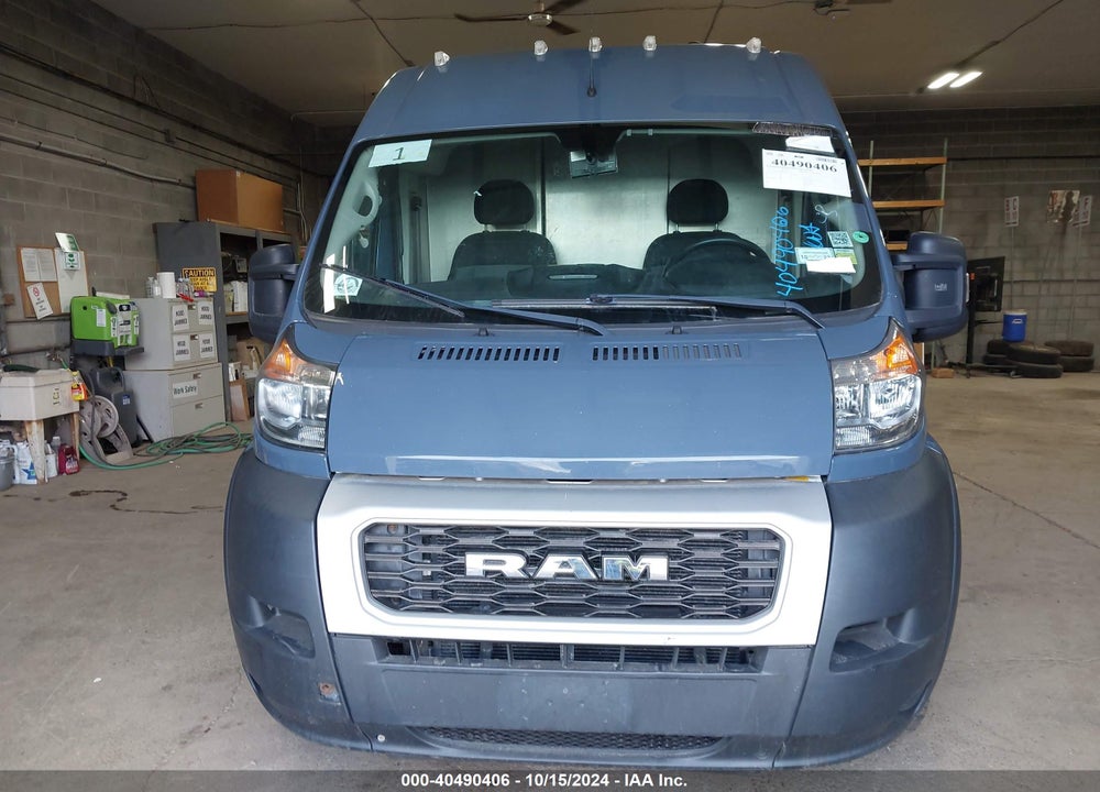 2019 RAM PROMASTER 3500 CARGO VAN HIGH ROOF 159 WB EXT VIN: 3C6URVJG8KE555442