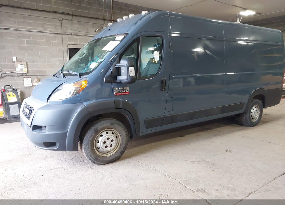 2019 RAM PROMASTER 3500 CARGO VAN HIGH ROOF 159 WB EXT VIN: 3C6URVJG8KE555442