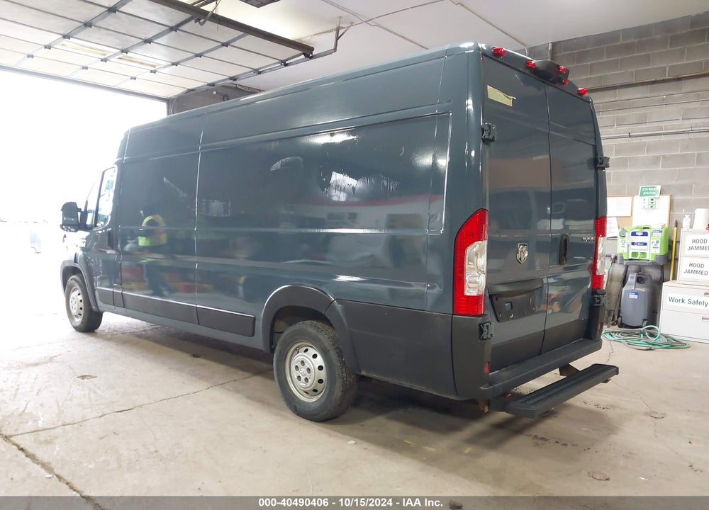 2019 RAM PROMASTER 3500 CARGO VAN HIGH ROOF 159 WB EXT VIN: 3C6URVJG8KE555442