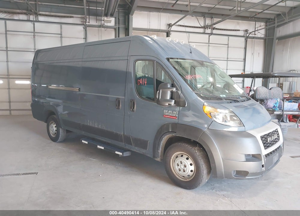 2019 RAM PROMASTER 3500 CARGO VAN HIGH ROOF 159 WB EXT VIN: 3C6URVJG3KE564453
