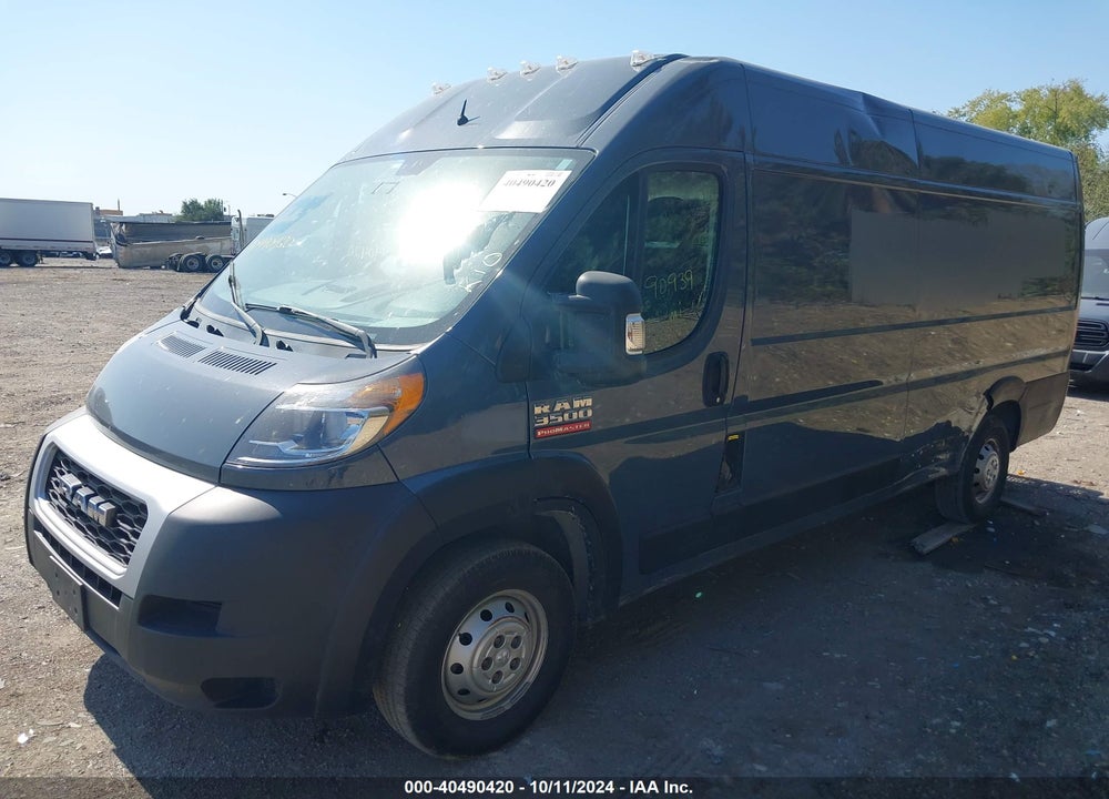 2020 RAM PROMASTER 3500 CARGO VAN HIGH ROOF 159 WB EXT VIN: 3C6URVJG7LE112507