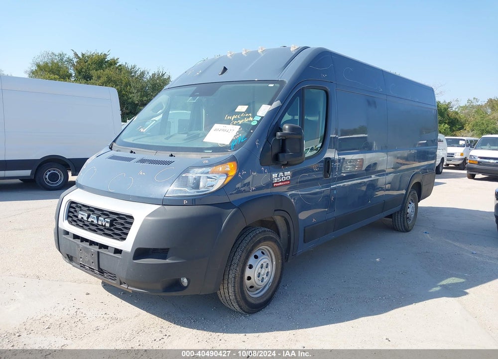 2022 RAM PROMASTER 3500 CARGO VAN HIGH ROOF 159 WB EXT VIN: 3C6MRVJGXNE112309