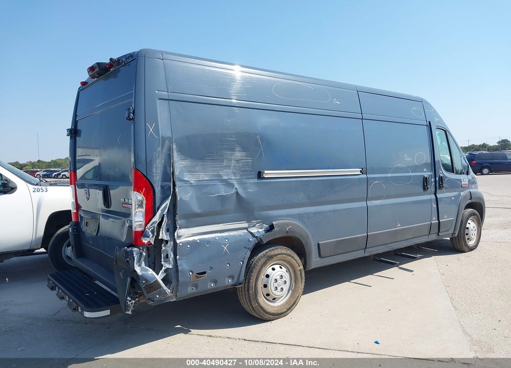 2022 RAM PROMASTER 3500 CARGO VAN HIGH ROOF 159 WB EXT VIN: 3C6MRVJGXNE112309