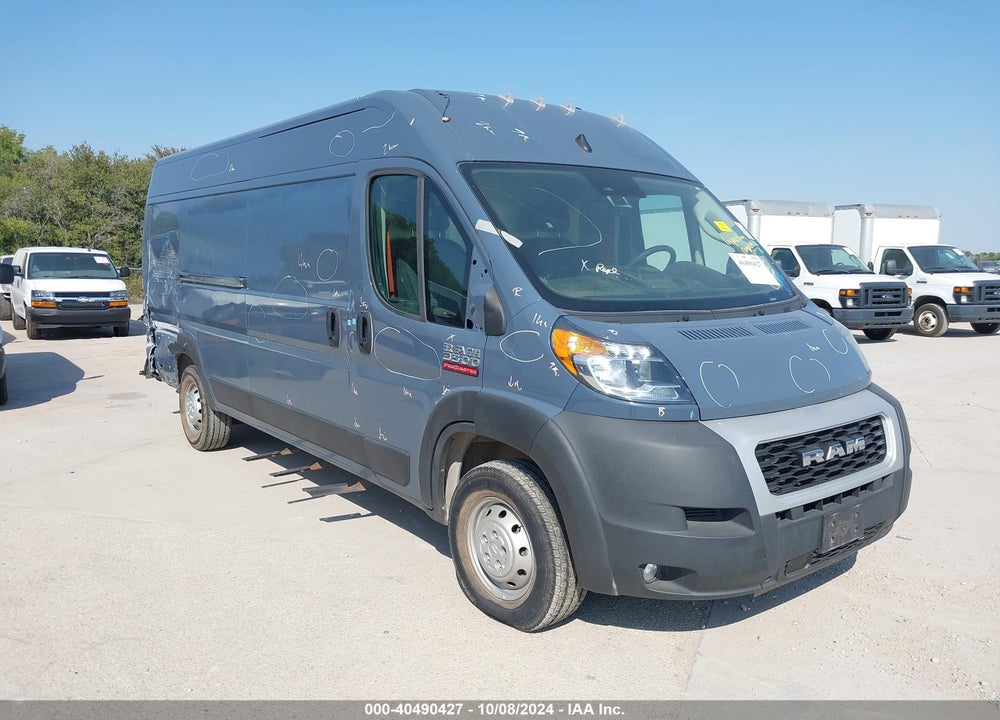 2022 RAM PROMASTER 3500 CARGO VAN HIGH ROOF 159 WB EXT VIN: 3C6MRVJGXNE112309