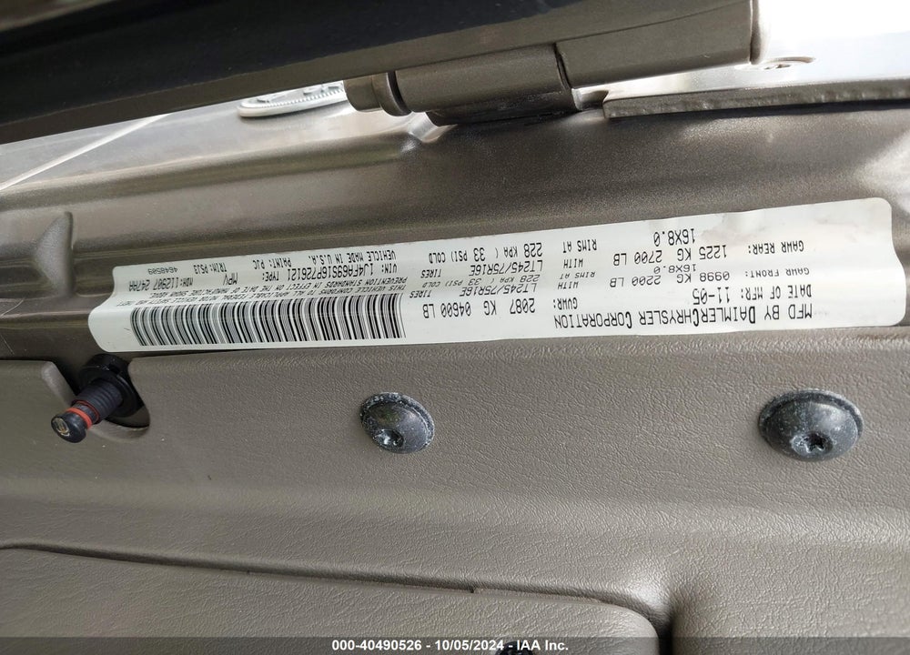 2006 JEEP WRANGLER RUBICON VIN: 1J4FA69S16P726121