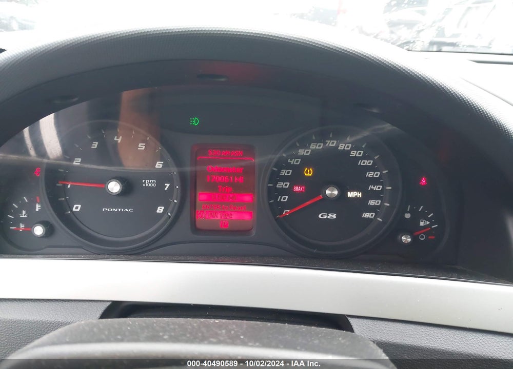 2008 PONTIAC G8 VIN: 6G2ER57778L131083