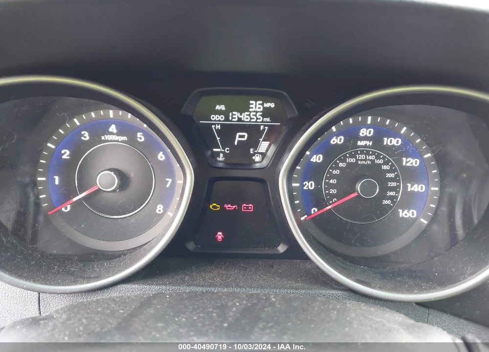 2013 HYUNDAI ELANTRA LIMITED VIN: 5NPDH4AE9DH449066
