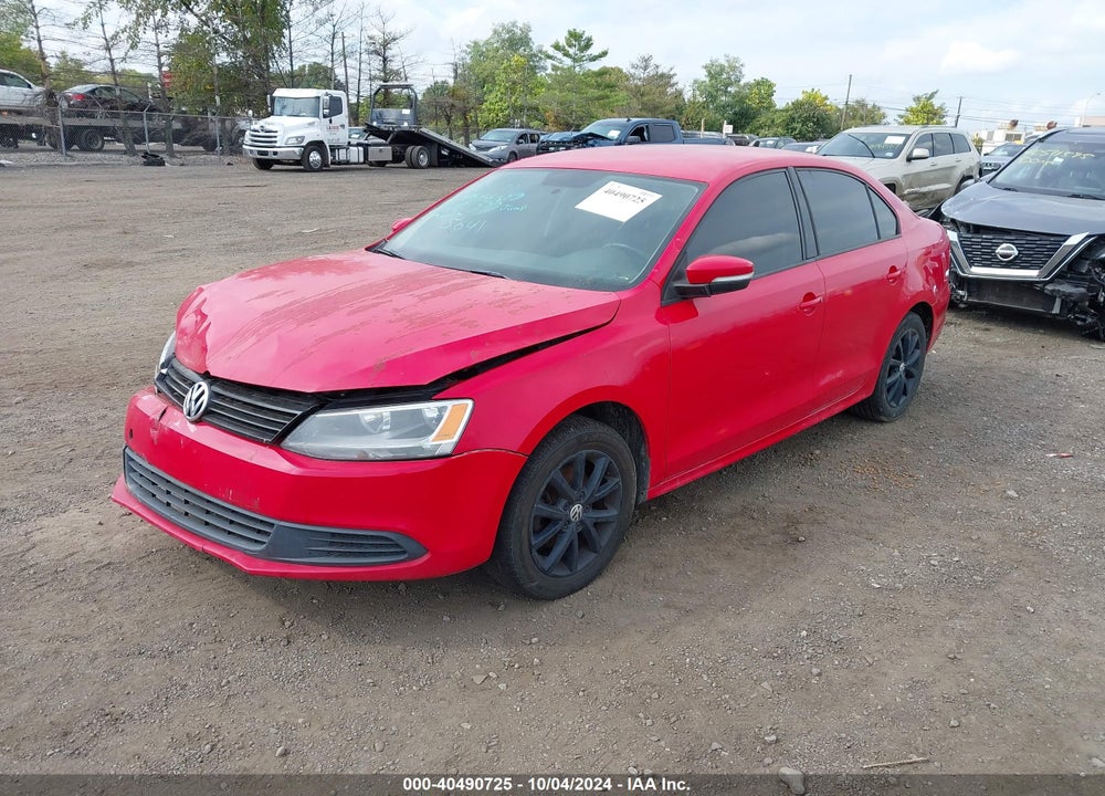 2012 VOLKSWAGEN JETTA 2.5L SE VIN: 3VWDP7AJ1CM325641