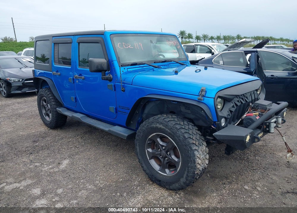 2016 ANGLER JEEP WR UNLIMITED SPORT VIN: 1C4BJWDG1GL171168