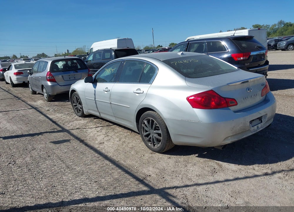 2007 INFINITI G35X VIN: JNKBV61F27M822218