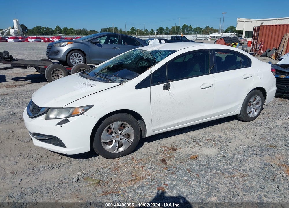 2013 HONDA CIVIC LX VIN: 2HGFB2F51DH602041