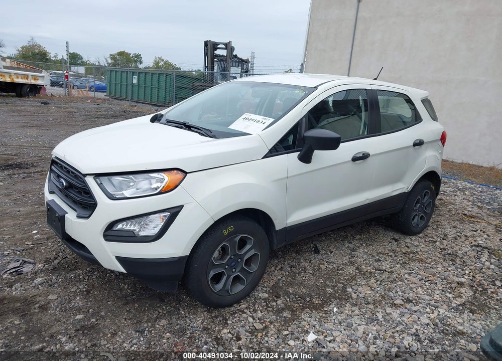 2022 FORD ECOSPORT S VIN: MAJ6S3FL3NC457257