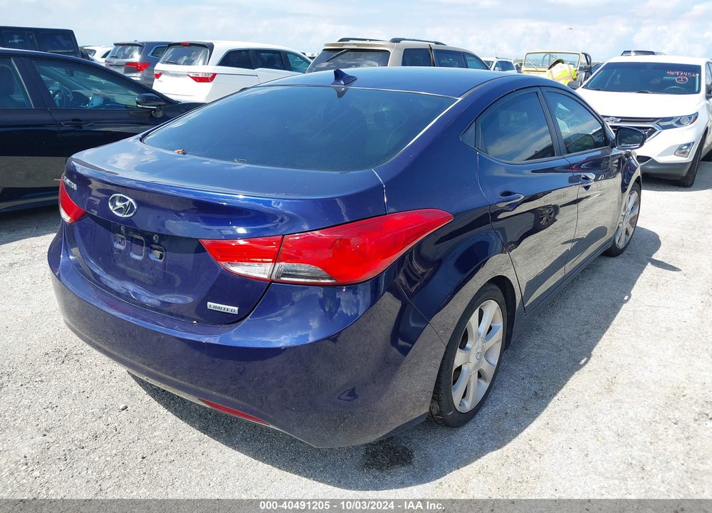 2013 HYUNDAI ELANTRA LIMITED VIN: 5NPDH4AE3DH452934