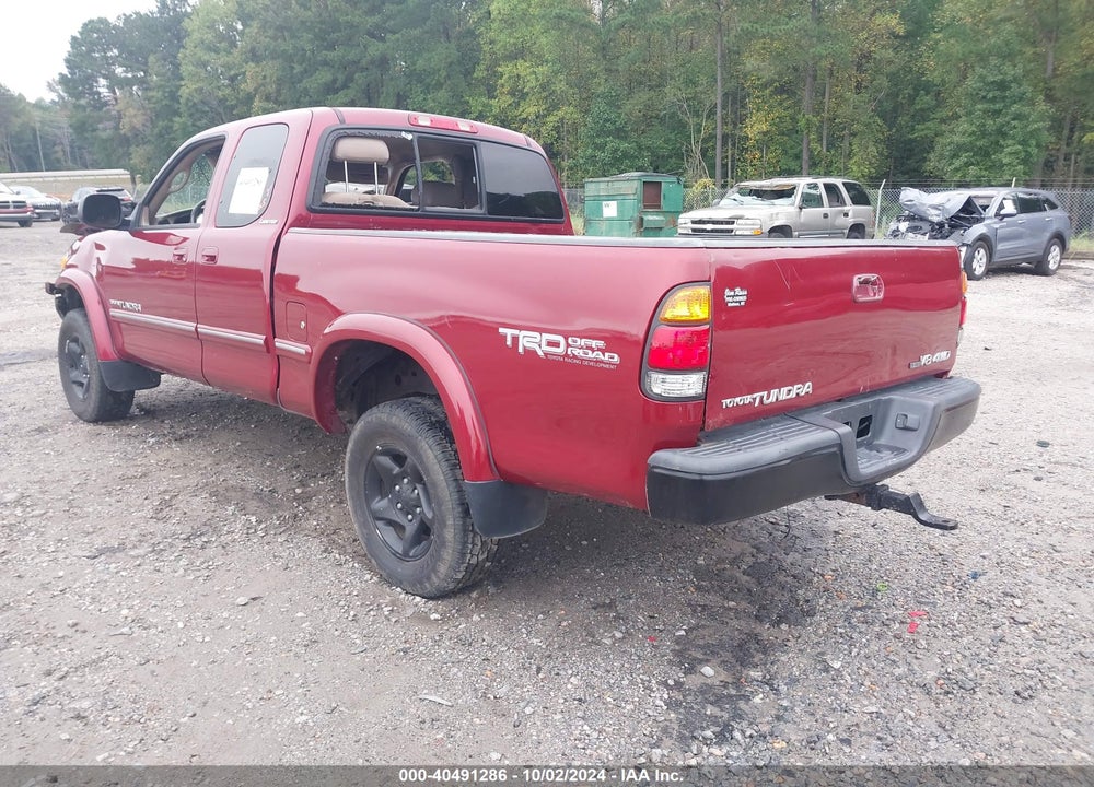 2001 TOYOTA TUNDRA LTD V8 VIN: 5TBBT48181S197706