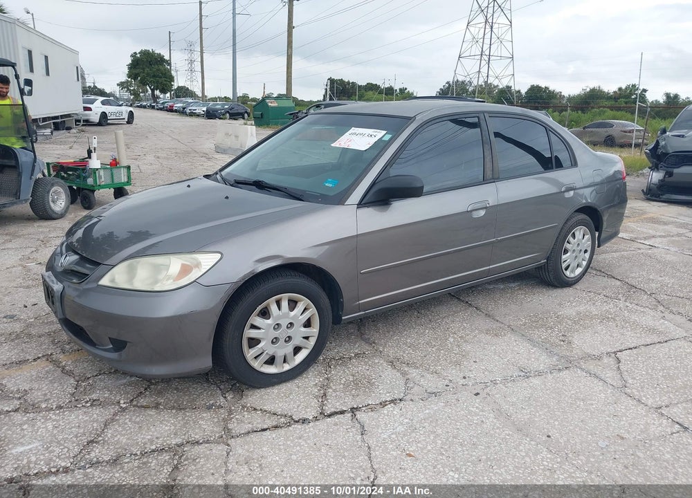2004 HONDA CIVIC LX VIN: 2HGES16534H511066