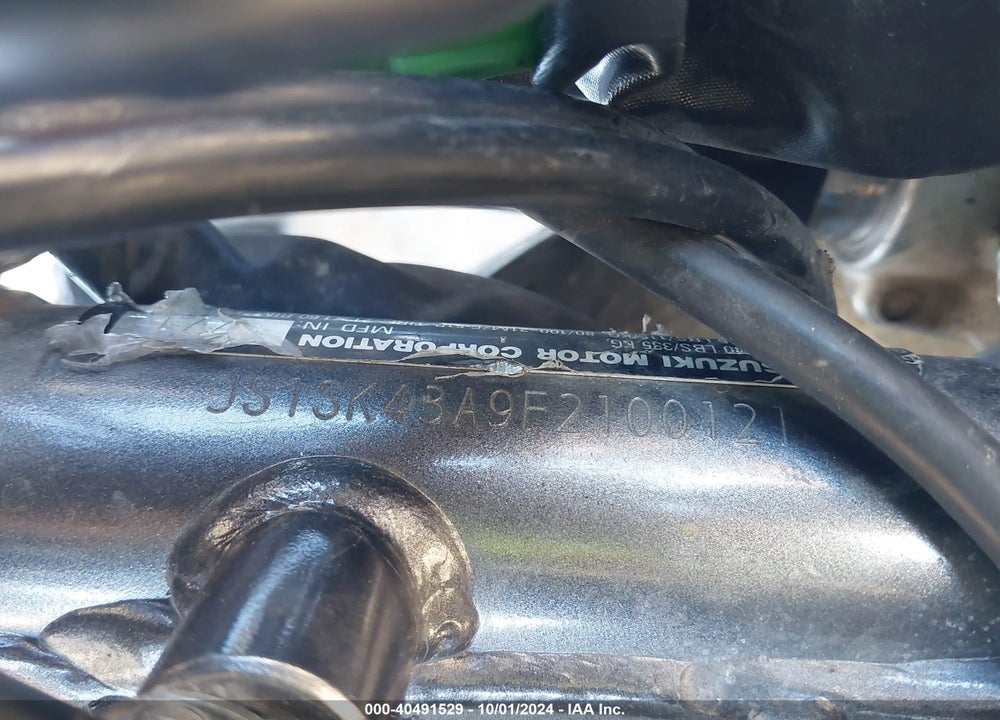 2015 SUZUKI DR-Z400 S VIN: JS1SK43A9F2100121