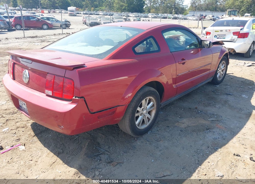 2008 FORD MUSTANG V6 DELUXE/V6 PREMIUM VIN: 1ZVHT80N185109521