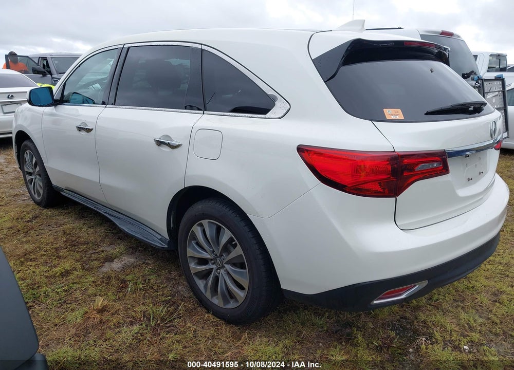 2015 ACURA MDX TECHNOLOGY PACKAGE VIN: 5FRYD4H47FB010569