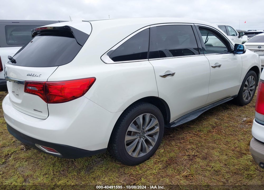 2015 ACURA MDX TECHNOLOGY PACKAGE VIN: 5FRYD4H47FB010569