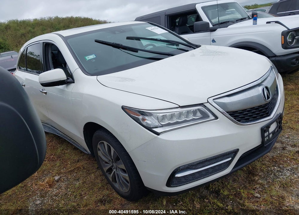 2015 ACURA MDX TECHNOLOGY PACKAGE VIN: 5FRYD4H47FB010569