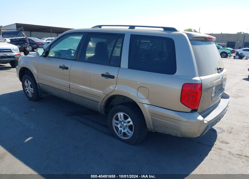 2005 HONDA PILOT EX-L VIN: 5FNYF18545B059813