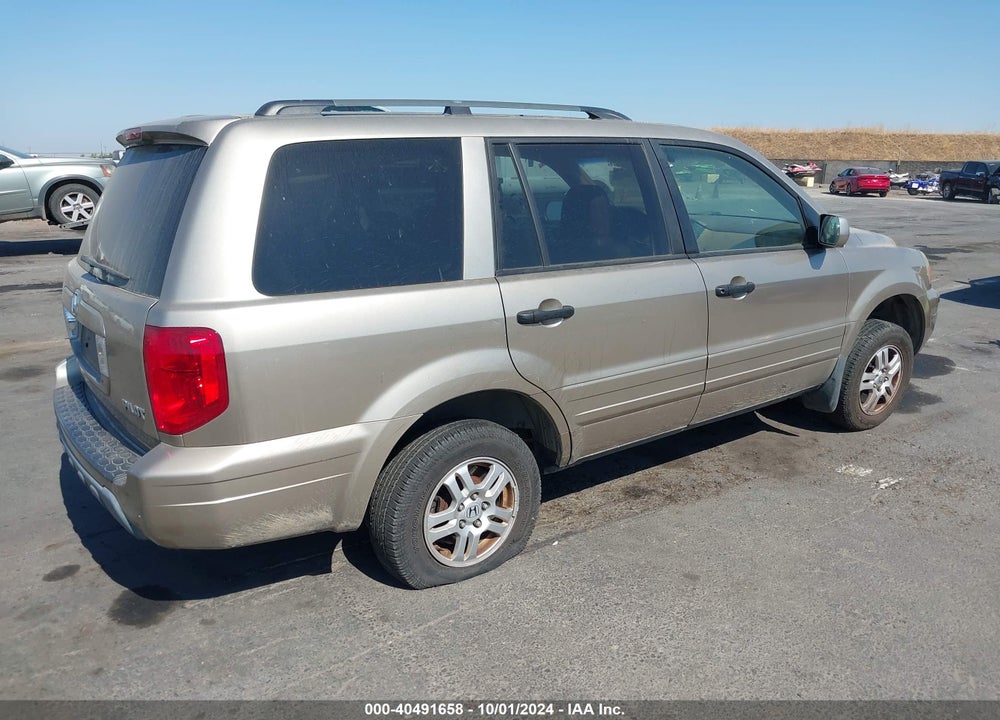 2005 HONDA PILOT EX-L VIN: 5FNYF18545B059813