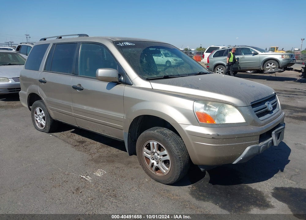 2005 HONDA PILOT EX-L VIN: 5FNYF18545B059813