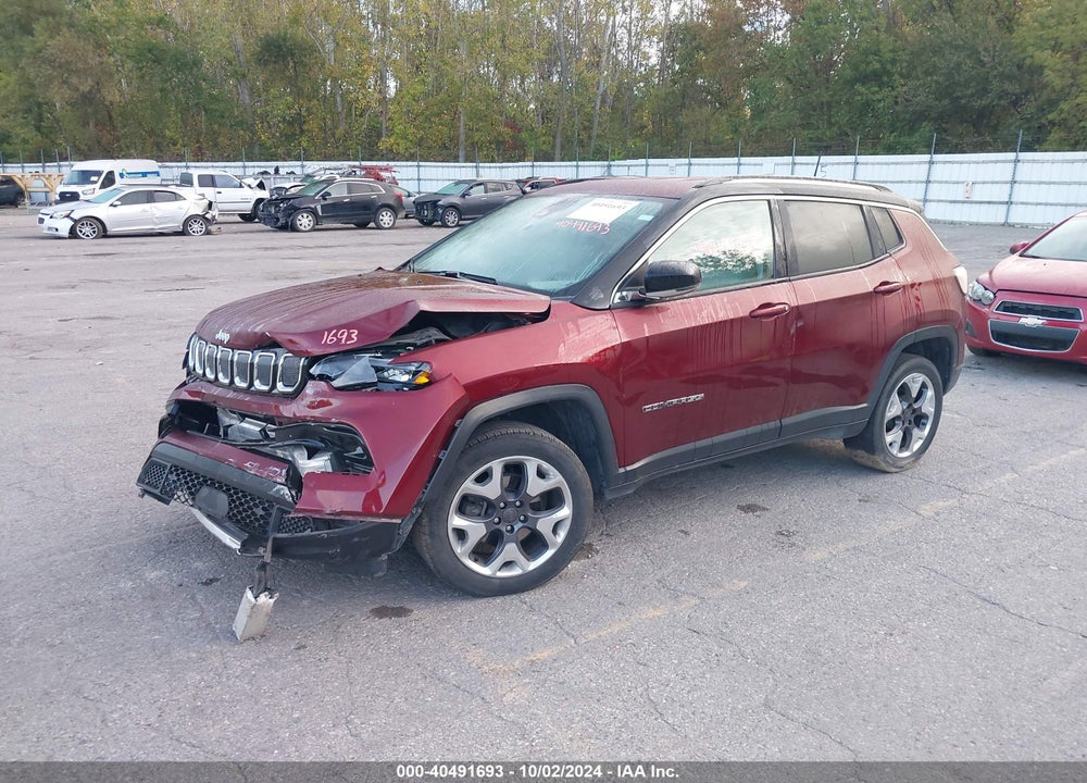 2022 JEEP COMPASS LIMITED 4X4 VIN: 3C4NJDCB6NT129474