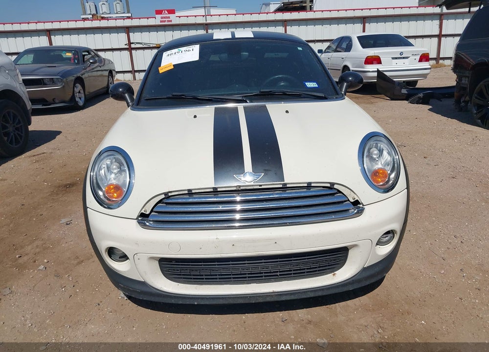 2013 MINI COUPE COOPER VIN: WMWSX1C55DT507527