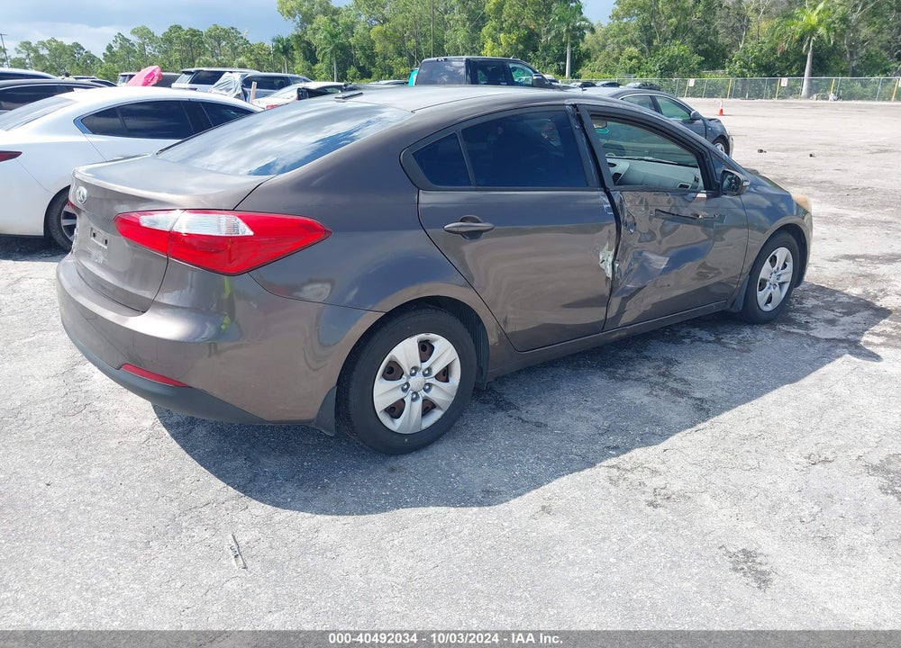 2015 KIA FORTE LX VIN: KNAFX4A62F5309347