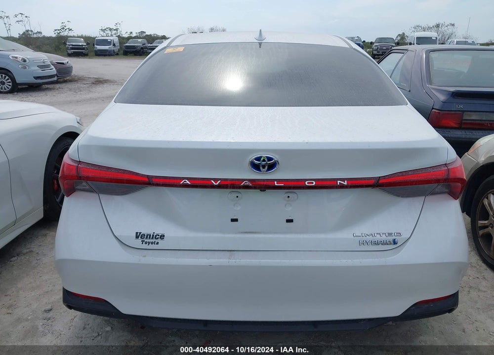 2020 TOYOTA AVALON HYBRID LIMITED VIN: 4T1C21FB8LU016087