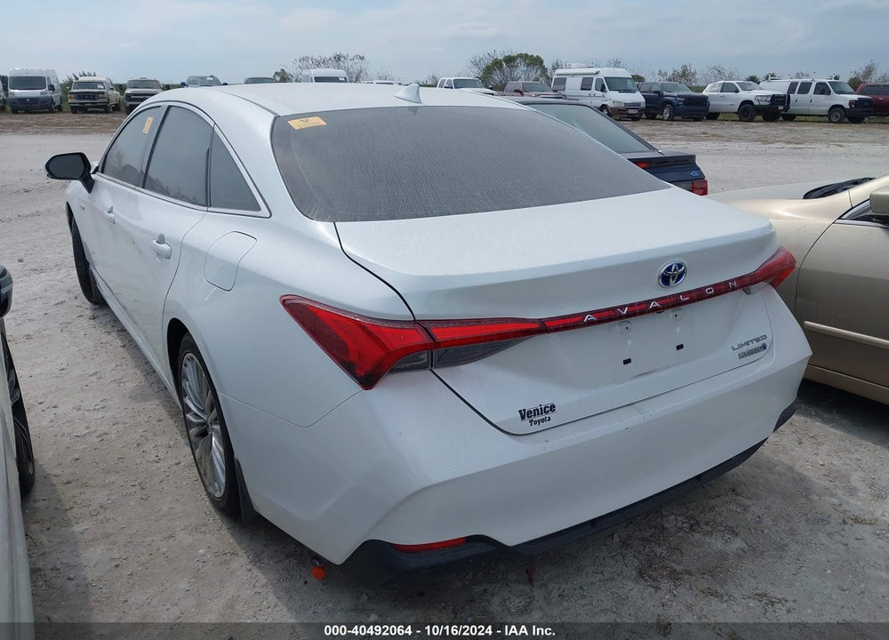2020 TOYOTA AVALON HYBRID LIMITED VIN: 4T1C21FB8LU016087