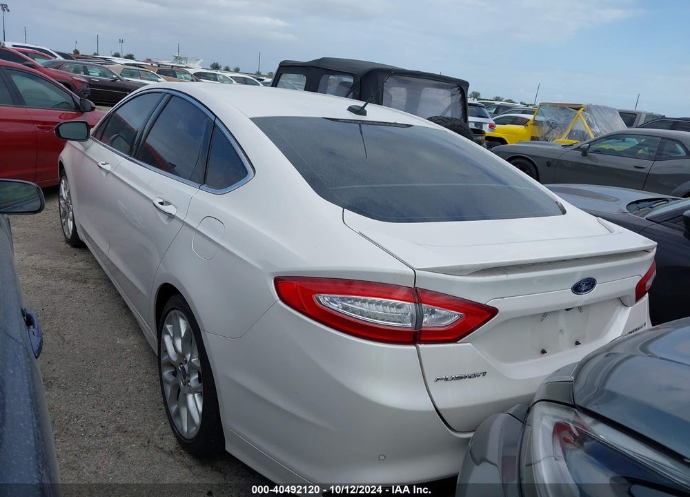 2013 FORD FUSION TITANIUM VIN: 3FA6P0K96DR211989